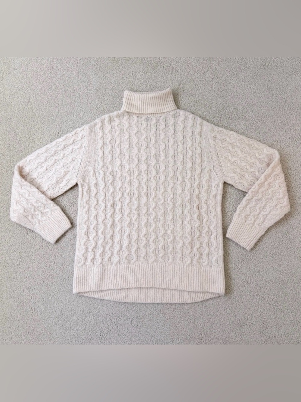 & Other Stories Cream Turtleneck Sweater